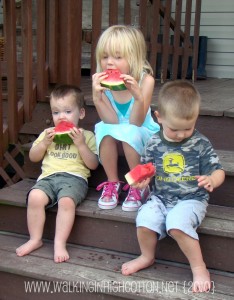 3 olivers eating watermelon june 2010 (3) (picnik) 3 olivers eating watermelon june 2010 3 picnik