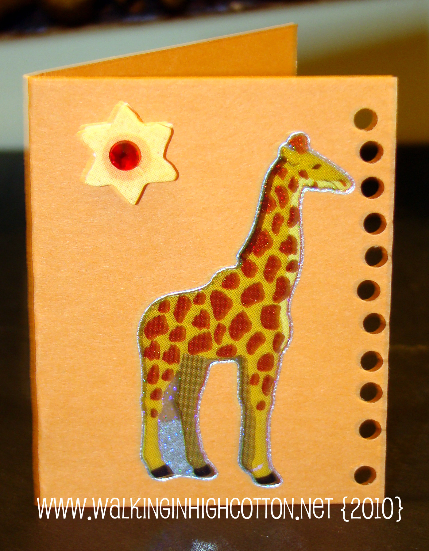 giraffe card (picnik) (text) giraffe card picnik