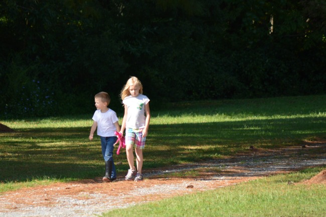 Penny hunting 101--first you have to notice that she's not at home and the gate is open.