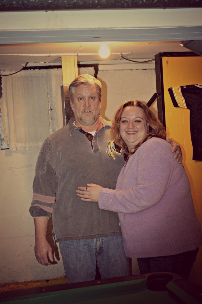 My sister and her Godfather, my momma's older brother.