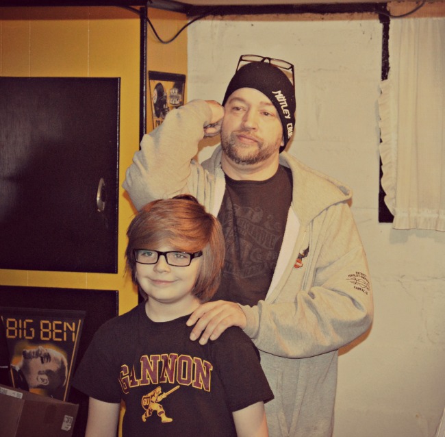 My Godfather and my cousin (who shares my Godfather!)