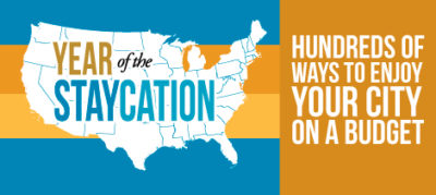 Year of the Staycation--Frugal Family Ideas in 90+ Cities (www.walkinginhighcotton.net}