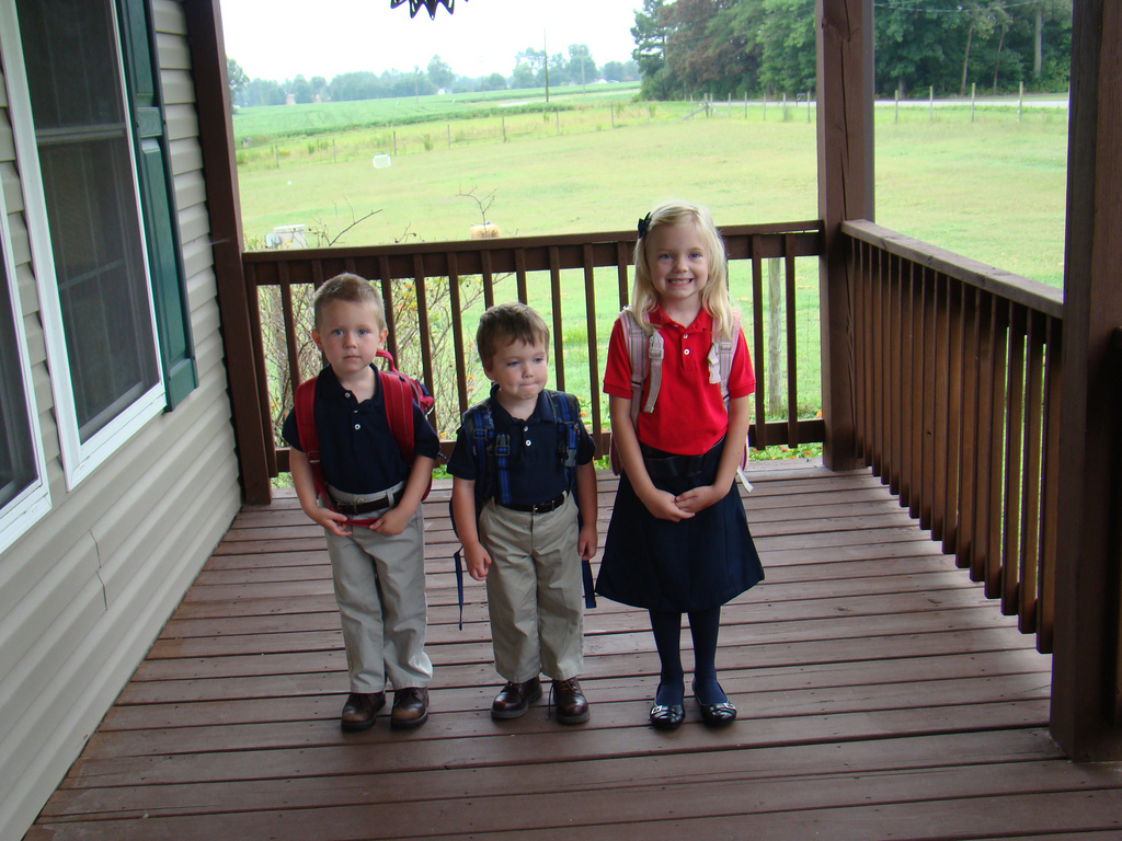 First Day of School, August 2011.
