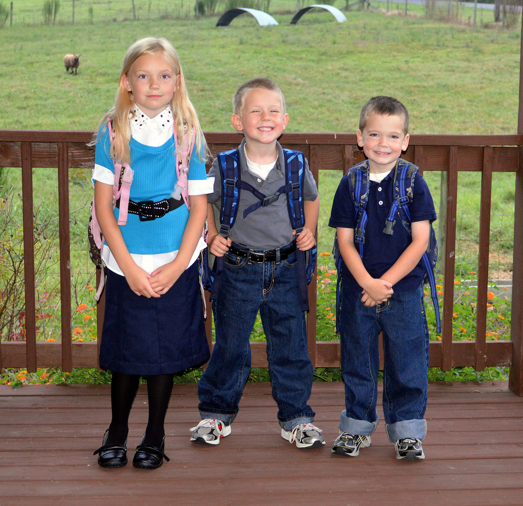 First Day of School, August 2013.
