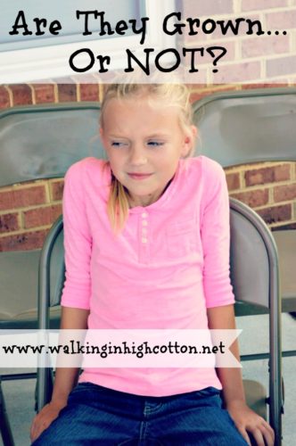 Are They Grown or Not? Thoughts on balancing privileges and responsibilities. via Walking in High Cotton