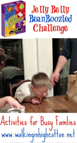 The Jelly Belly BeanBoozled Challenge...Activities for Busy Families {at Walking in High Cotton} plus Coupon Codes!