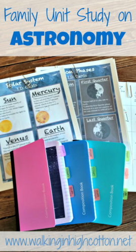 A Simple Family Unit Study on Astronomy for Fun Summer Learning! via Walking in High Cotton