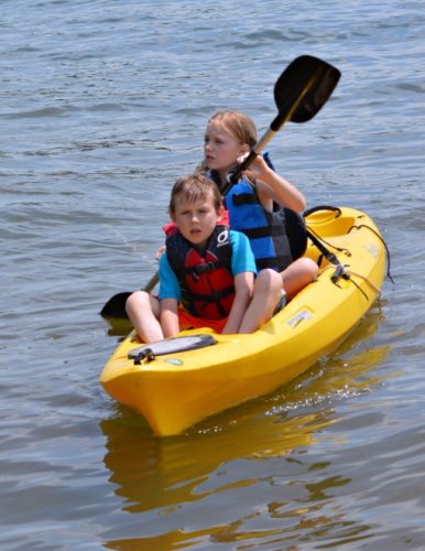 family lake vacation