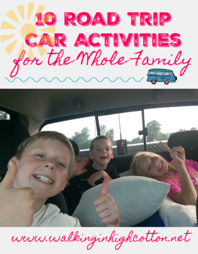 10 great activities for the whole family to enjoy TOGETHER in the car! via Walking in High Cotton