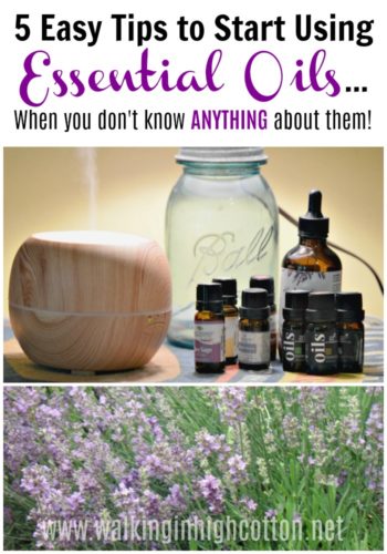 5 Easy Tips for getting started with essential oils when you don't know anything about them! via Walking in High Cotton