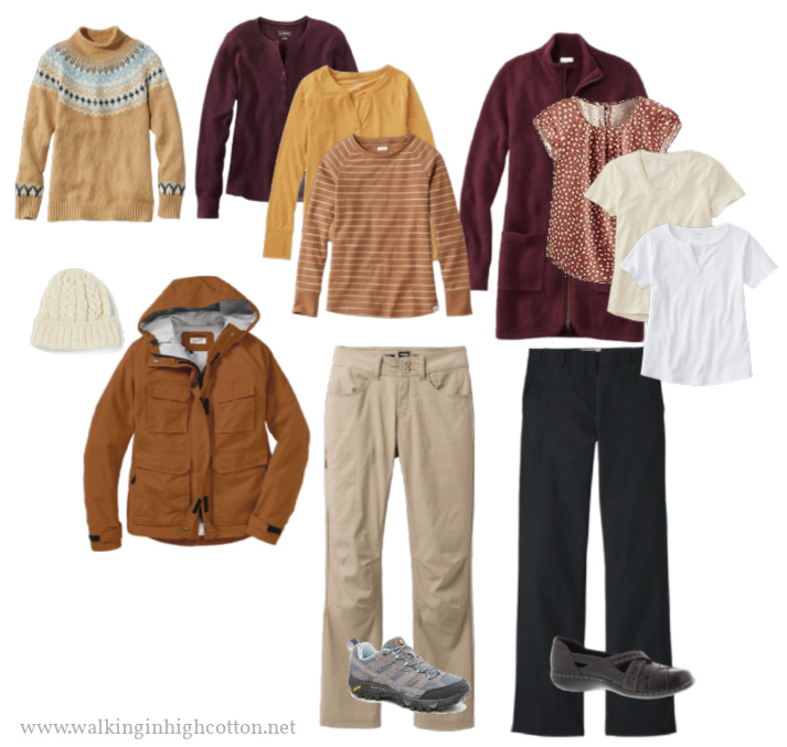 Autumn in Ireland Carry On Travel Capsule 5 Autumn in Ireland carry on travel capsule, for the backpack